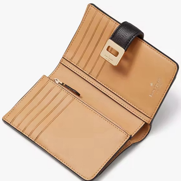 KATE SPADE PHEOBE MEDIUM BLACK WALLET - Picture 2 of 9